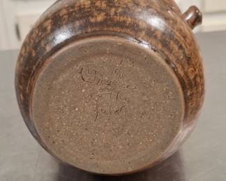 Stoneware Jam Pot with Lid and Spoon - "Praise the Lord" Mark
