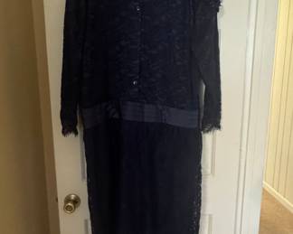 Jessica McClintock Navy Lace Dress