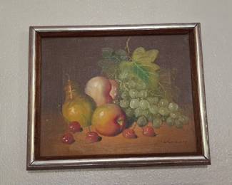 Still Life Fruit Painting by Robert Spear Dunning