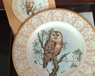 Edward Marshall Boehm "Northern Barred Owl" Owl Plate Collection Plate
