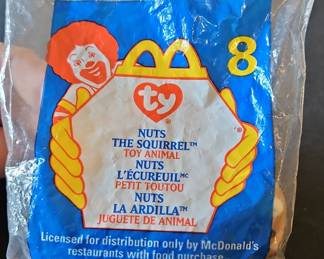 Ty Beanie Baby "Nuts the Squirrel" McDonald's Happy Meal Toy