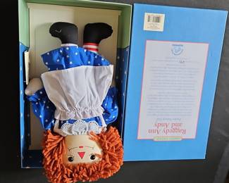 Raggedy Ann and Andy Awake/Asleep Doll Limited Edition