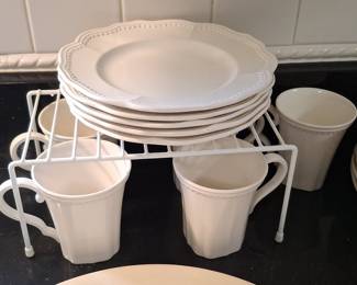 Fashionieries Ultra Durable Iron Stone Plates and Mugs