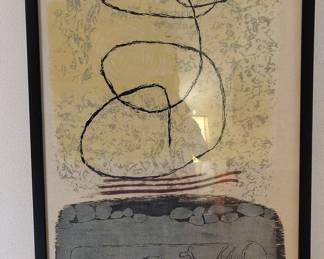 Ascending Woodcut by Ruth Lapin