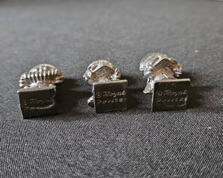 Royal Pewter Christmas Caroler Figurines - Set of 3