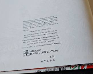 How the Grinch Stole Christmas! Grolier Book Club Edition