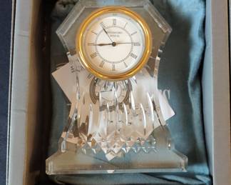 Waterford Crystal "Time Pieces" Large Clock