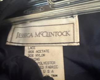 Jessica McClintock Navy Lace Dress