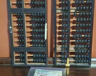 Vintage Chinese Abacus Set with Instructional Booklet