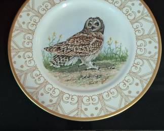 Edward Marshall Boehm Owl Plate Collection Short-Eared Owl