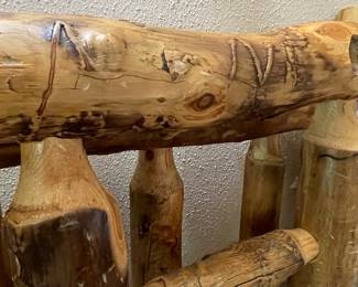 Rustic Log Twin Bed Frame