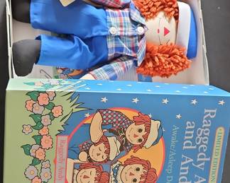 Raggedy Ann and Andy Awake/Asleep Limited Edition Doll Set by Applause