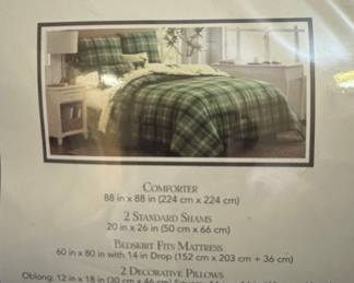 Belk Inc. Plaid Comforter Set