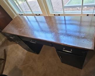 Vintage Steel Tanker Desk