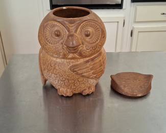 Vintage McCoy Pottery #204 Brown Owl Cookie Jar