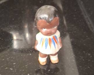 Vintage Bisque Black Baby Doll