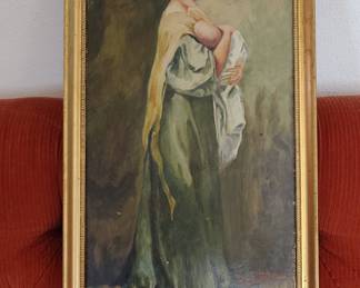Estelle Park "Mother and Child" Oil Painting