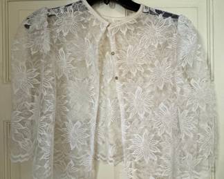 White Floral Lace Bolero Shrug
