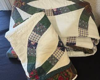 Handmade Quilt with Paisley and Plaid Accents