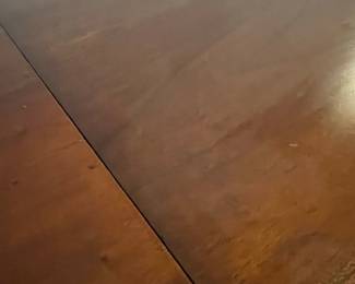 Vintage Duncan Phyfe Style Mahogany Drop-Leaf Console Table with Two Drawers