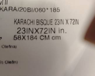 Karachi Bisque Runner Rug