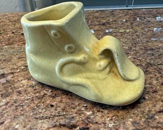 McCoy Yellow Baby Bootie Planter