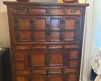 Antique Tonsu cabinet. Beautiful piece with tons of storage!