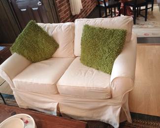Pottery, barn, loveseat, and sofa washable slip covers