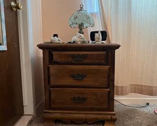 Vintage Sumter Cabinet Co. Three Drawer Nightstand