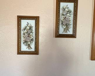 Vintage Robert Laessig Floral Art Prints (Set of 2)