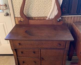 Vintage Washstand - Oak