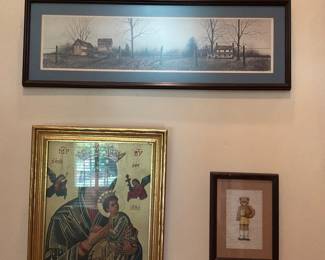 So much art throughout the home 