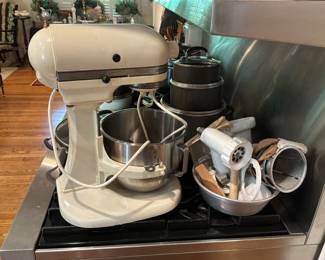 Kitchen aid mixer and grinder attachment 