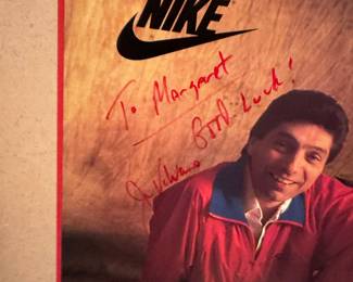 hand-signed 1988 Jim Valvano "The Tradition Continues" Nike NC State poster - 2 available, both signed 