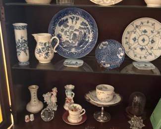 Blue and white 