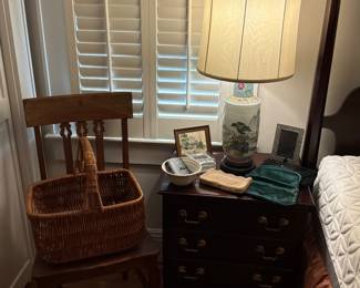 Davis cabinet company 4 drawer chippendale style bedside bachelor chest - 2 available 