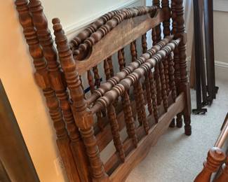 Jenny Lind style spindle bed frames - 2 available 