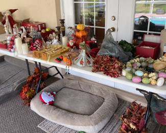 Holiday gear, dog bed and more