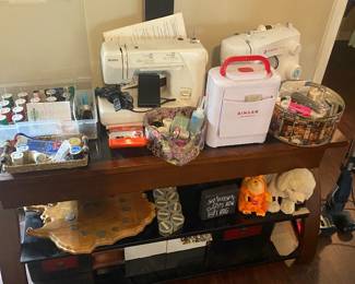 Sewing machines etc