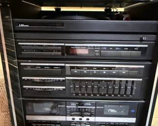 RCA 5-Disc CD Changer Component Stereo System with Dual Cassette and Equalizer