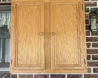 Oak Two-Door Cabinet
