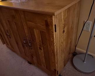 Oak Sewing Cabinet