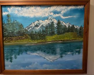 Mountain Landscape Oil Painting