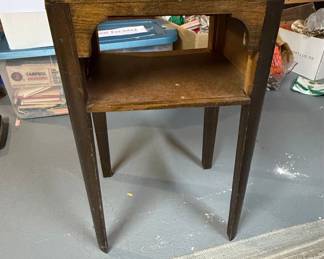 Antique Oak Telephone Stand