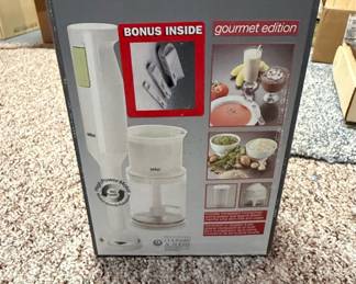 Braun Handblender + Chopper/Hachoir MR 380 Gourmet Edition