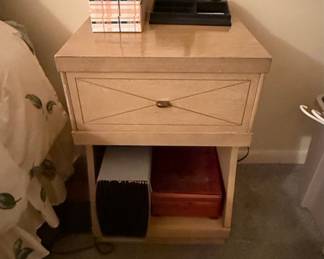 Light Oak Finish Nightstand with Drawer