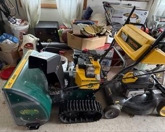 Yard-Man Two-Stage Track Drive Snow Blower and Brute Lawn Mower