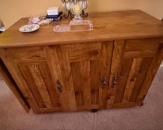 Oak Sewing Cabinet