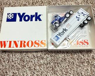Winross York International Corporation 1992 US Olympic Diecast Truck and Trailer