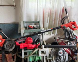 Black & Decker Electric Hedge Trimmer and String Trimmer Set